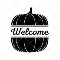 Welcome Pumpkin Sign